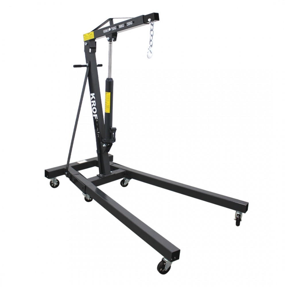 Gru pieghevole 1T Kroftools 4860 | Gru idraulica officina automotive