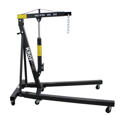 Gru pieghevole 1T Kroftools 4860 | Gru idraulica officina automotive
