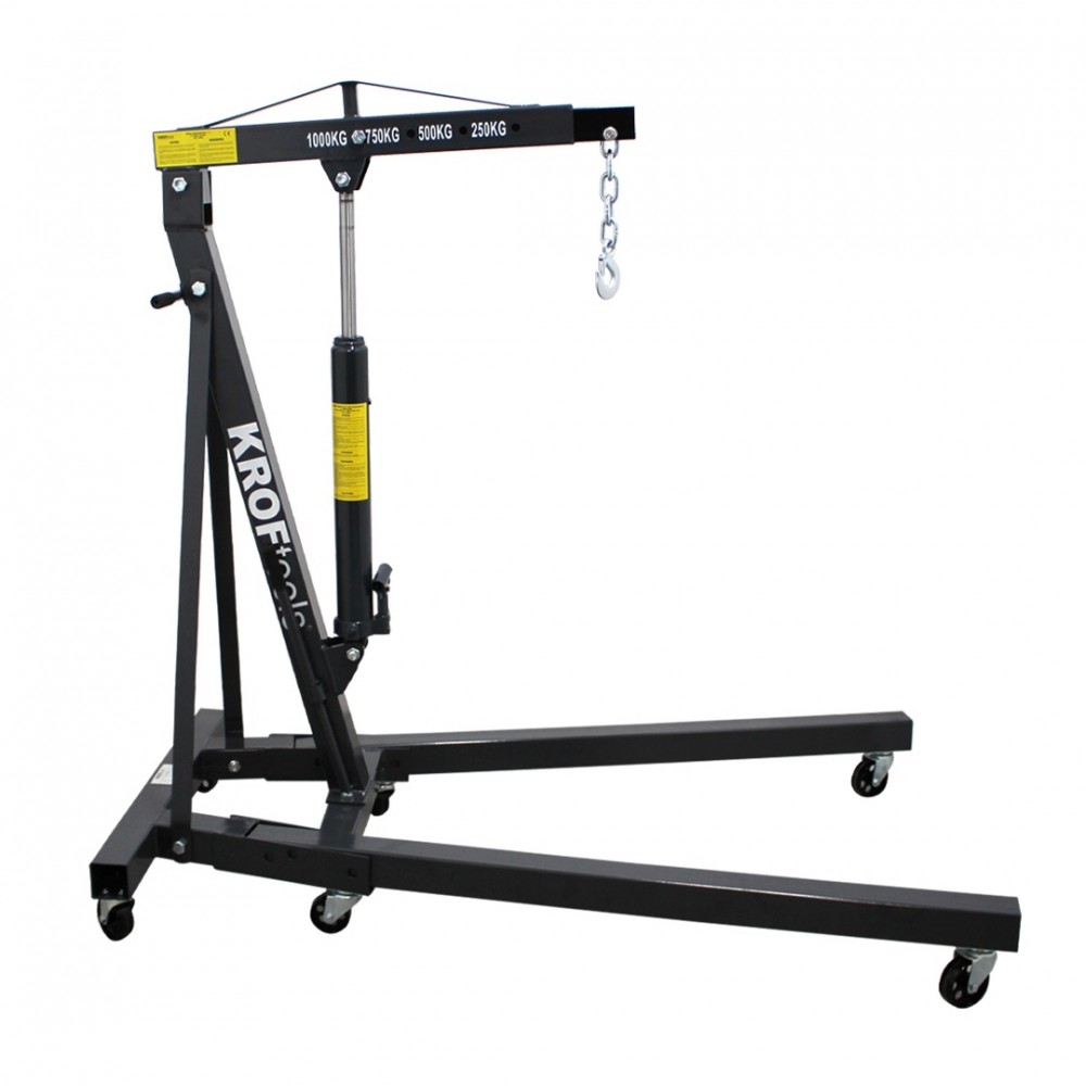 Gru pieghevole 1T Kroftools 4860 | Gru idraulica officina automotive