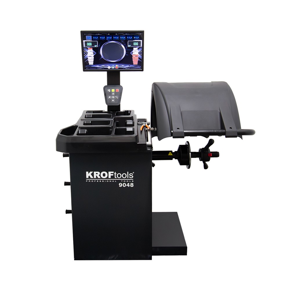 Equilibratrice Ruote Automatica KrofTools 9048 con Laser e LCD 21"