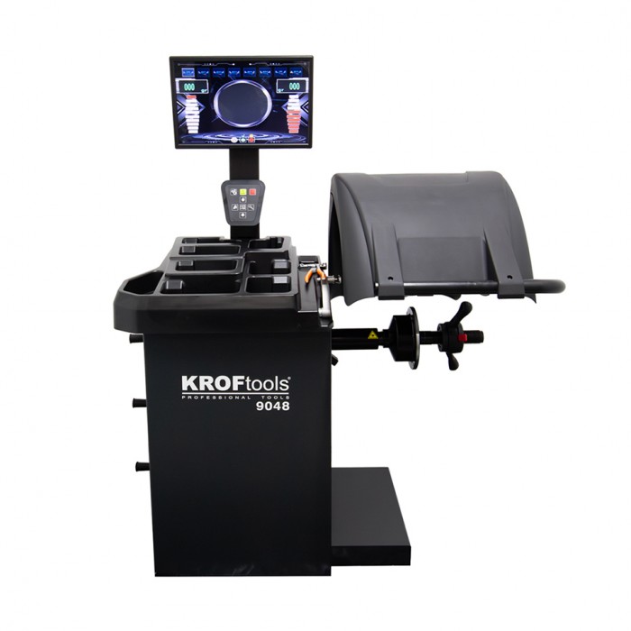 Equilibratrice Ruote Automatica KrofTools 9048 con Laser e LCD 21"